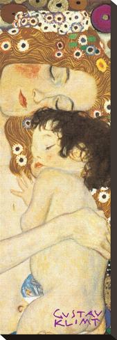 Gustav Klimt Mother And Child Canvas