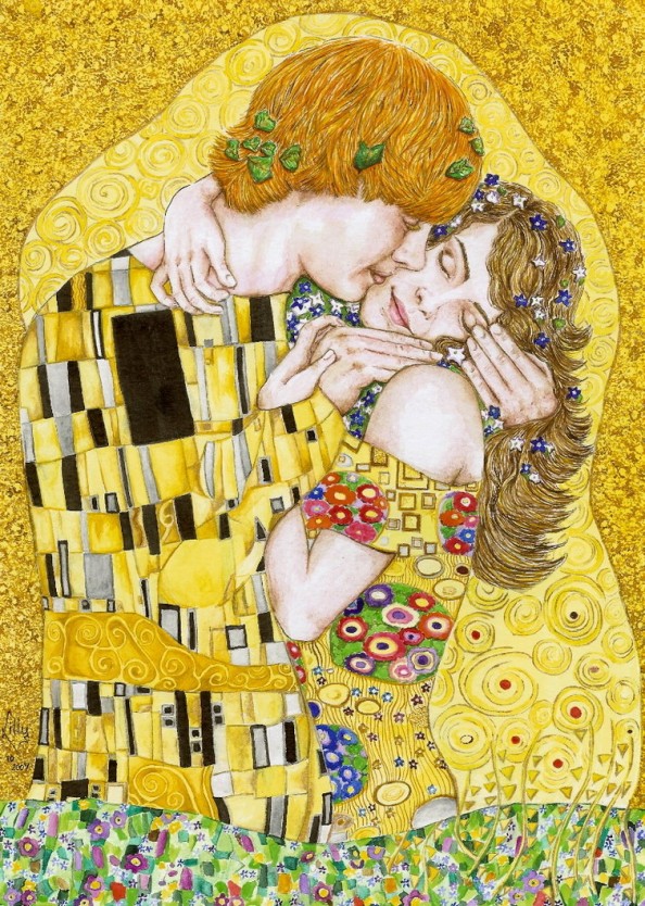 Gustav Klimt Paintings The Kiss