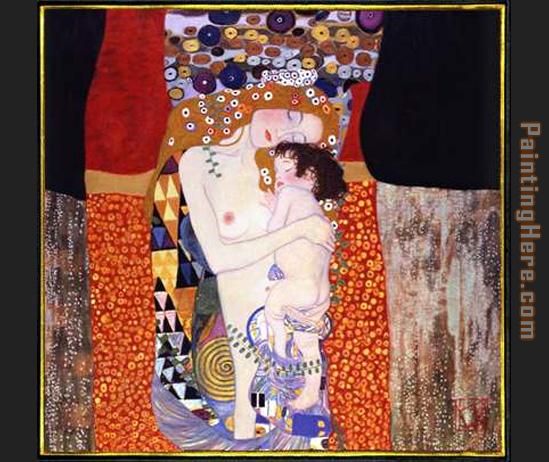 Klimt Mother And Child Canvas
