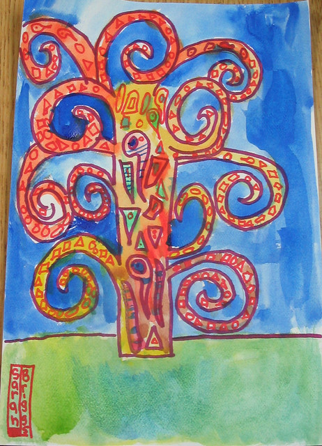 Klimt Tree Of Life Art Lesson